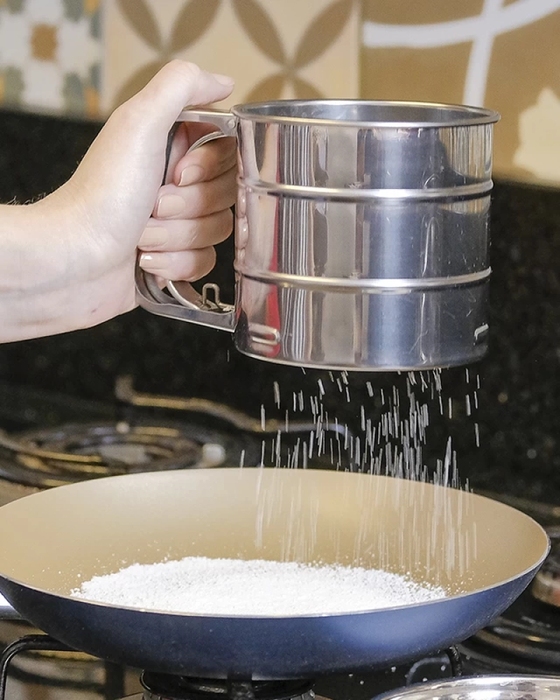 Polvilhador inox c/ gatilho 250ml 15.5*9.3*10cm