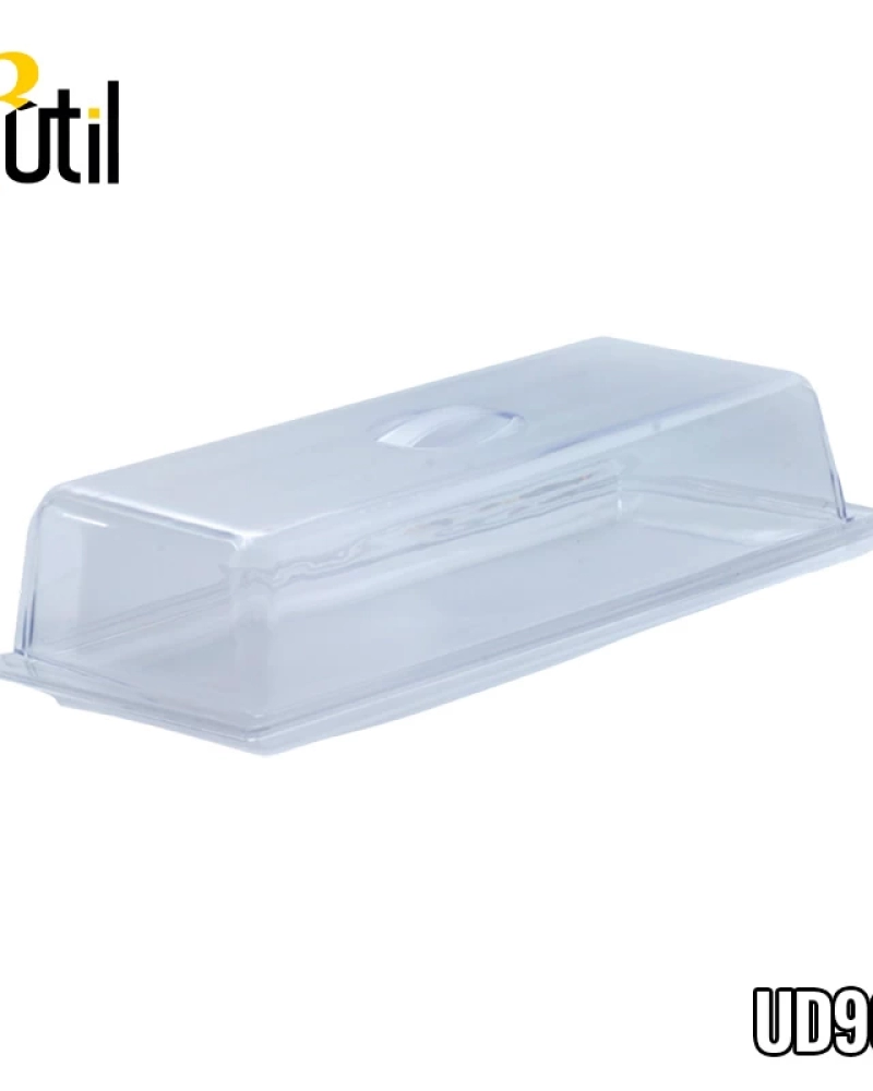 Porta rocambole c/ tampa 20x10x39cm - ps cristal