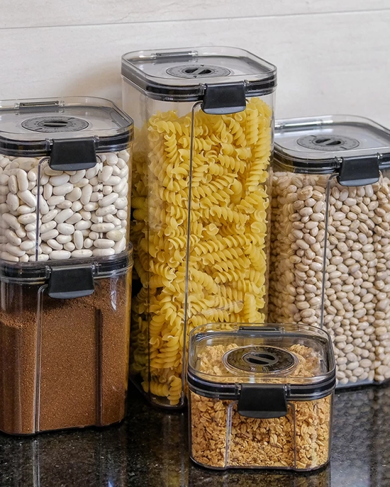 Pote hermético c/ trava e indicador de data 1800ml