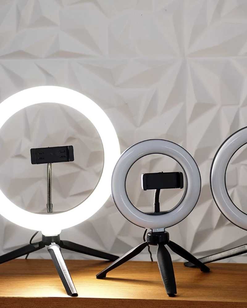 Ring light - 16cm -iluminador de led c/ suporte