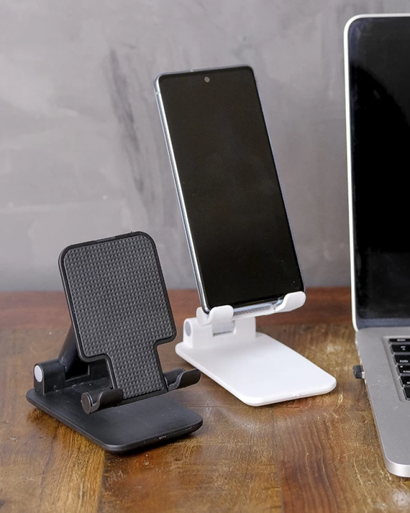 Suporte universal de mesa p/celular-ajustável pret