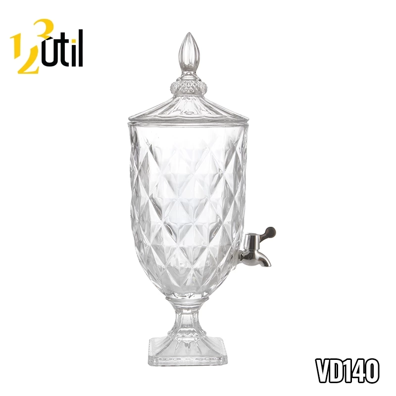 Suqueira de vidro diamond 2 litros 45cm
