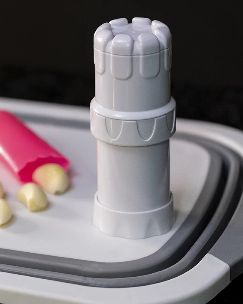 Triturador de alho - com descascador silicone
