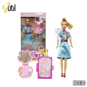 Boneca nicole 28cm aeromoça  3pcs cx.31.5*16*4.5cm