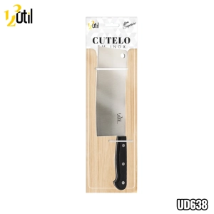 Cutelo em inox - 8" - cabo abs preto - superiore