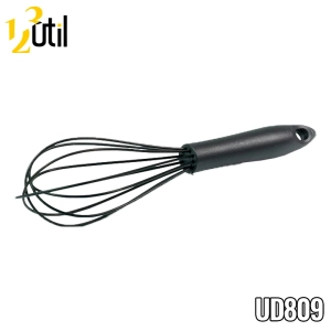 Batedor de claras/fouet silicone 25cm linha black