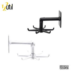 Gancho adesivo de parede rotativo