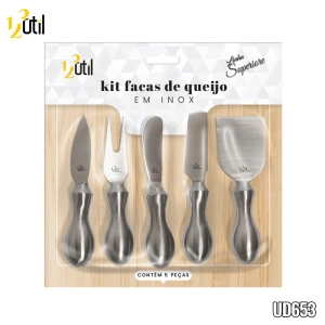 Facas de queijo inox 5pcs 6,5cm 1,5mm - superiore