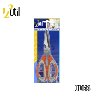 Tesoura de metal p/ cozinha cabo plast 22cm