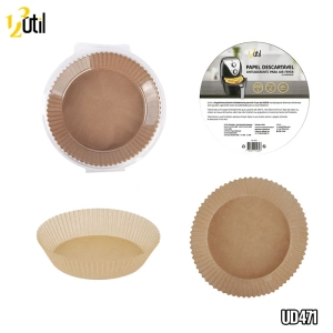 Papel descartável p/ air fryer 20pcs 20*16*4,5cm