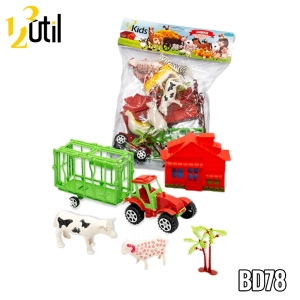 Animais da fazenda 8pcs - brinquedo de plástico