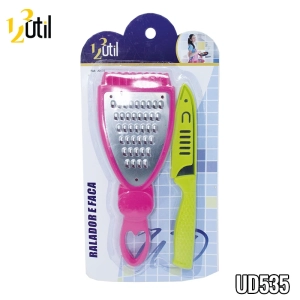 Ralador e faca - jogo de cozinha - 2 peças