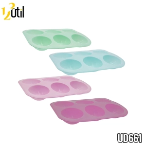 Forma de silicone - 6 cavidades - 19,5 x 13,3 cm