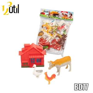 Animais da fazenda 10pcs - brinquedo de plástico