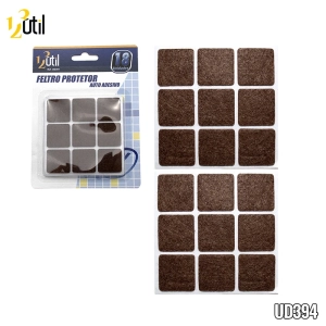 Feltro para moveis quadrado c/ 18 unidades 2,5cm