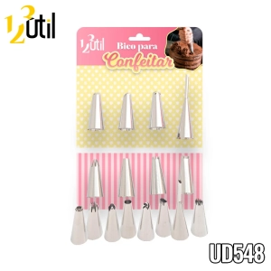 Bico para confeitar - 8 pcs