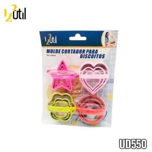 Molde cortador p/ biscoitos - 12pcs - 3cm