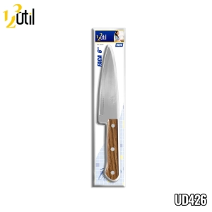 Faca 6" - aço inox - cabo plastico