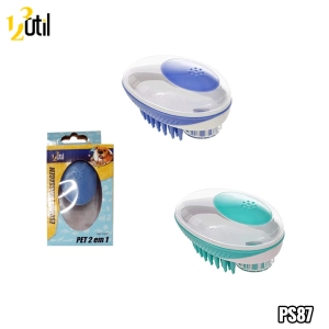 Escova e massagem para pet  2 em 1