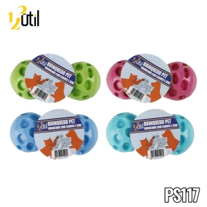 Brinquedo pet - mordedor com cravos e som 11,5*5cm