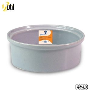 Comedouro bebedouro pet em cerâmica 12cm 290ml
