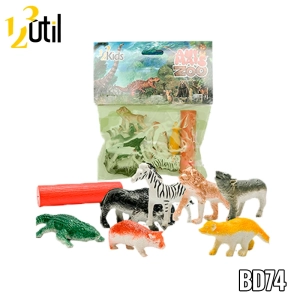 Animais da floresta 6pcs - brinquedo de plástico