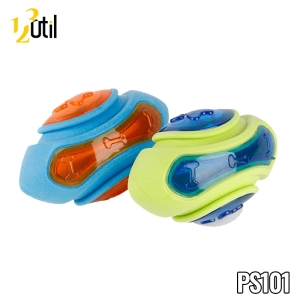 Brinquedo pet - bola colorida com som 15x8cm