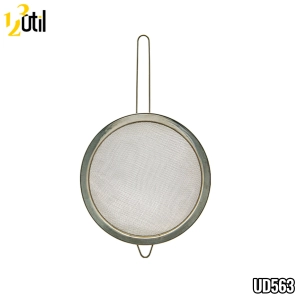 Peneira inox 22cm c/ gancho de apoio