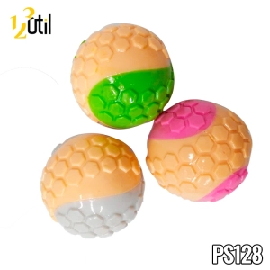 Brinquedo pet - bola alto relevo com som - 6,5cm