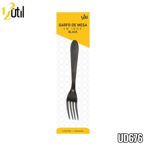 Garfo de mesa aço inox - black