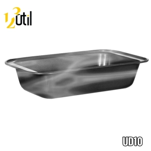 Forma retang de metal p/ pao med 27,5*15*6cm 200g