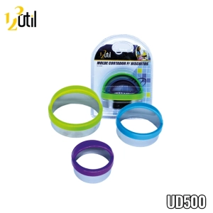 Molde cortador para biscoitos - 3pcs - 2"/2.5"/3"