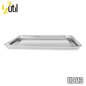Assadeira retang aço inox 60*40*4,3 cm