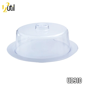 Porta bolo liso c/ tampa - 29x11cm - ps cristal