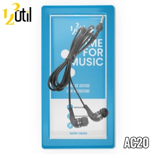 Fone de ouvido com microfone 1,20m