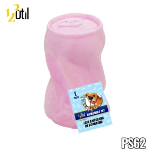 Brinquedo pet - lata amassada de borracha