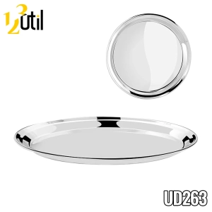 Bandeja redonda inox 40cm linha classic