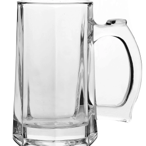 Caneca oslo de vidro para chopp 360ml 7,5*4,6cm