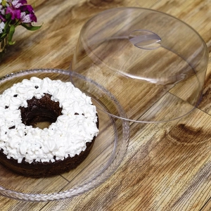 Cúpula nápoles redonda g 33,5x11,9cm - ps cristal