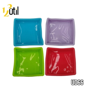 Forma de silicone quad p/ bolo 25,5*25,5*5,5 cm