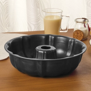 Forma redo de metal p/ pudim gd 24*6,5cm 370g