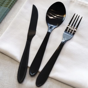 Garfo de mesa aço inox - black