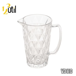 Jarra de vidro diamante 1,2l - 20,2*12,6cm