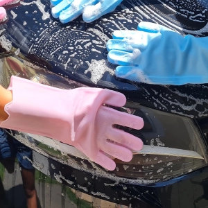 Luvas de silicone p/ lava louça e limp geral 2pçs