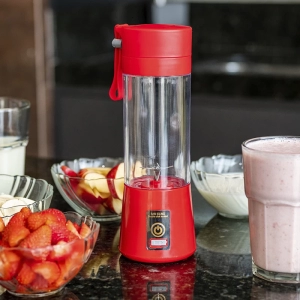 Mini liquidificador portátil 6 lâminas - usb 380ml