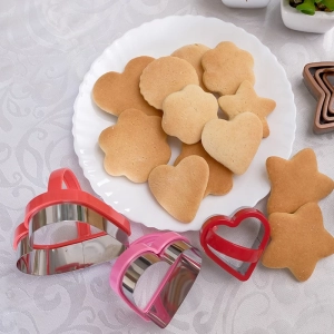 Molde cortador p/ biscoitos  - 3pcs - 2"/2.6"/3.3"