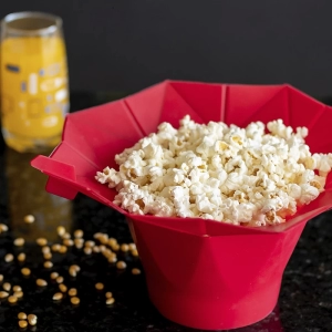 Pipoqueira de silicone para microondas