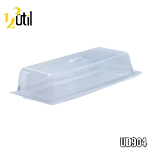 Porta rocambole c/ tampa 20x10x39cm - ps cristal