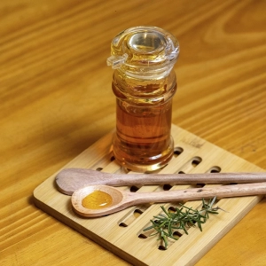 Pote para mel acrilico 12*5,5 cm 150ml