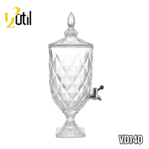 Suqueira de vidro diamond 2 litros 45cm